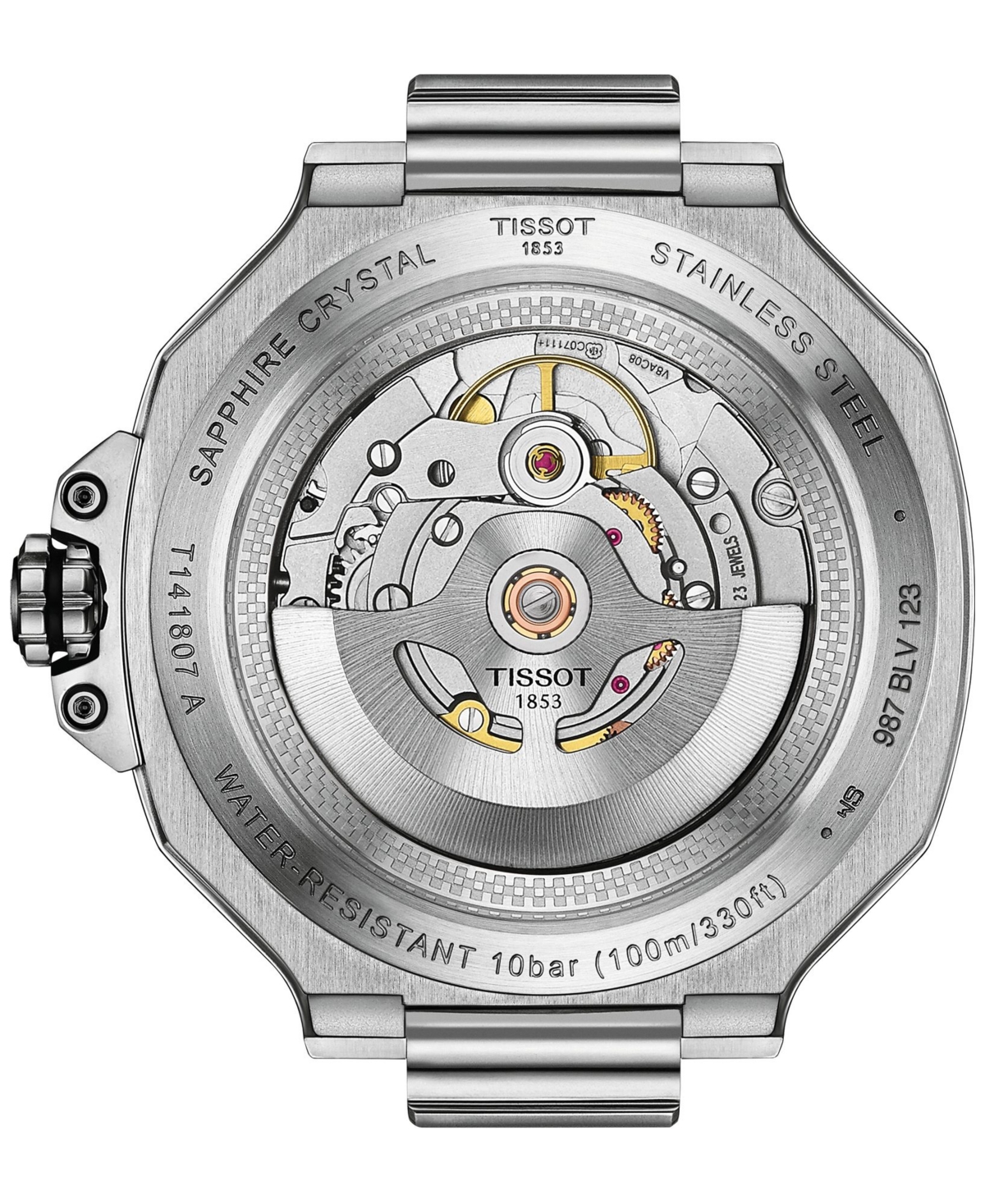 Tissot Mens Blue T Race 41mm Mens Stainless-steel Automatic Watch In No Color