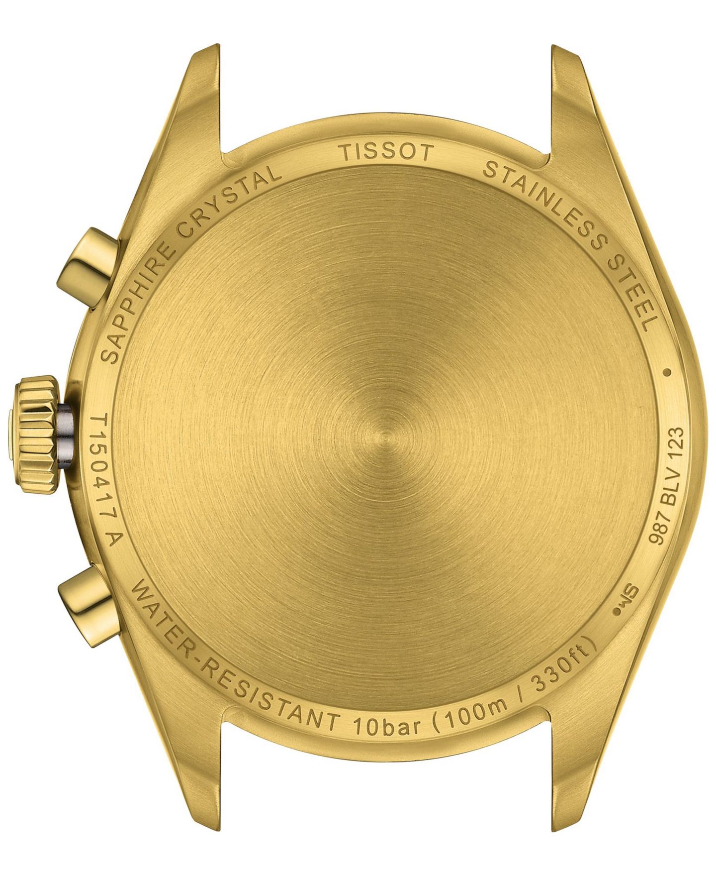 Мужские часы Tissot Swiss Chronograph PR 100 Gold-Tone Stainless Steel Bracelet Watch 40mm — фото 2