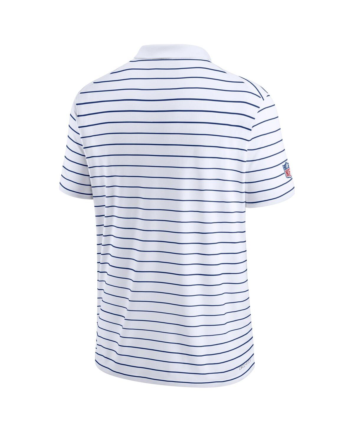 Nike Men'sNew York Giants Sideline Lock Up Victory Performance Polo - White, Blue