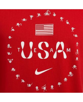 Men's Red Team USA Premium Essentials Icon T-Shirt