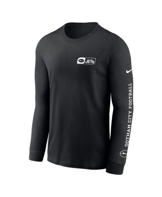 Men's Black New York Jets All Out Long Sleeve T-Shirt