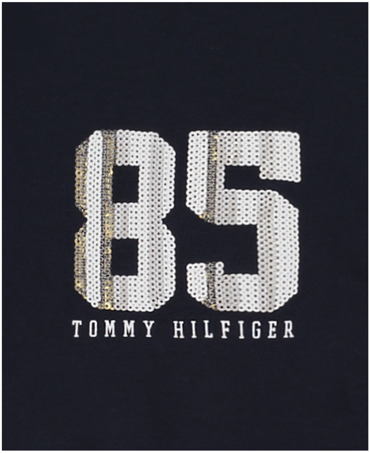 Tommy Hilfiger Toddler and Little Girls Sequin Stripe 85 Long sleeve Tee