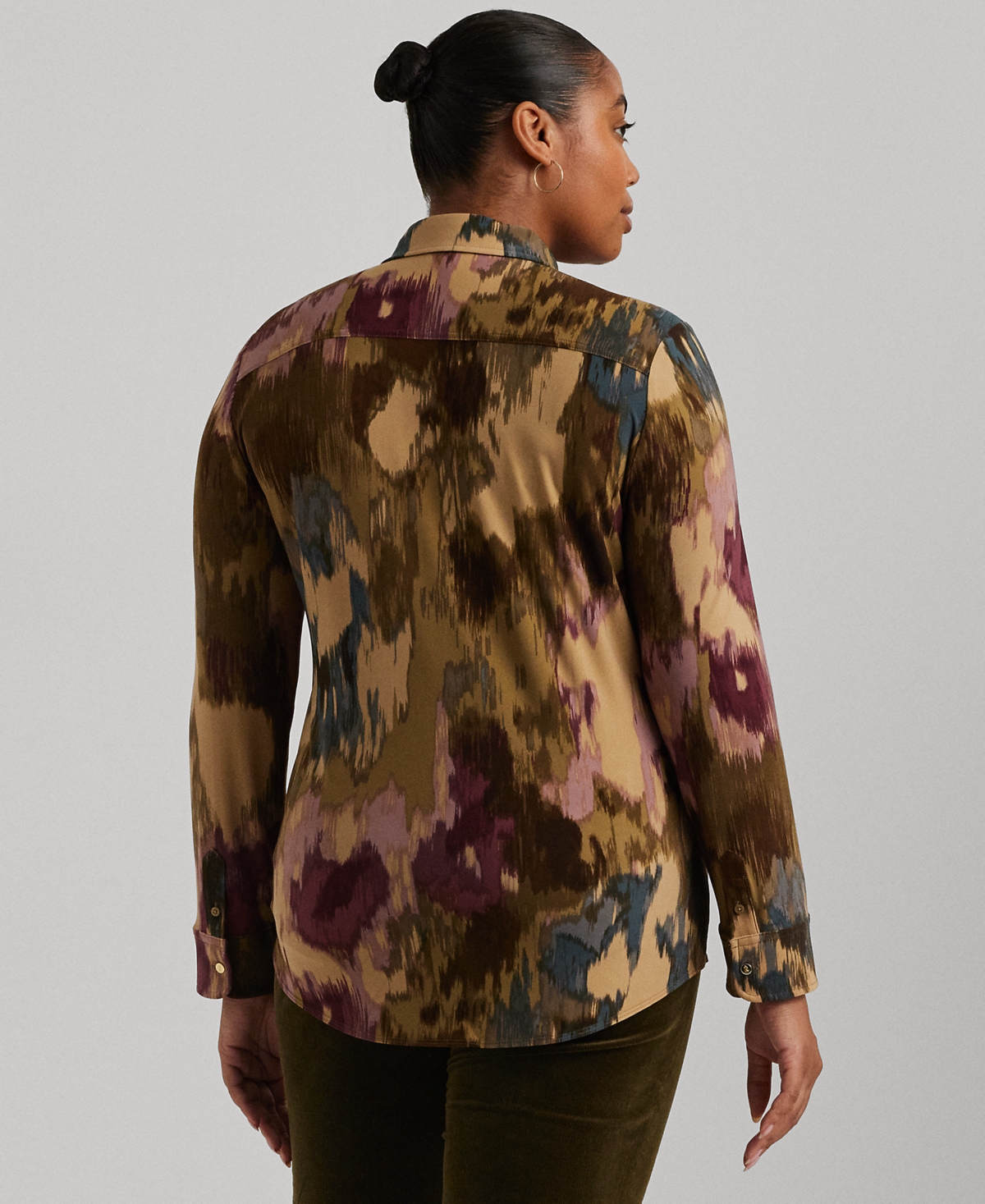 Lauren Ralph Lauren Plus Size Slim-Fit Floral Shirt