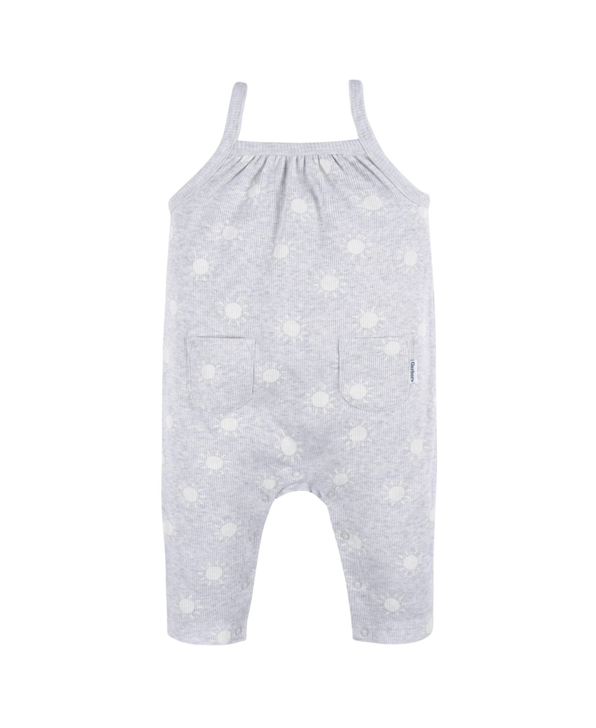 Gerber Baby Girls Baby Sleeveless Long-Leg Romper