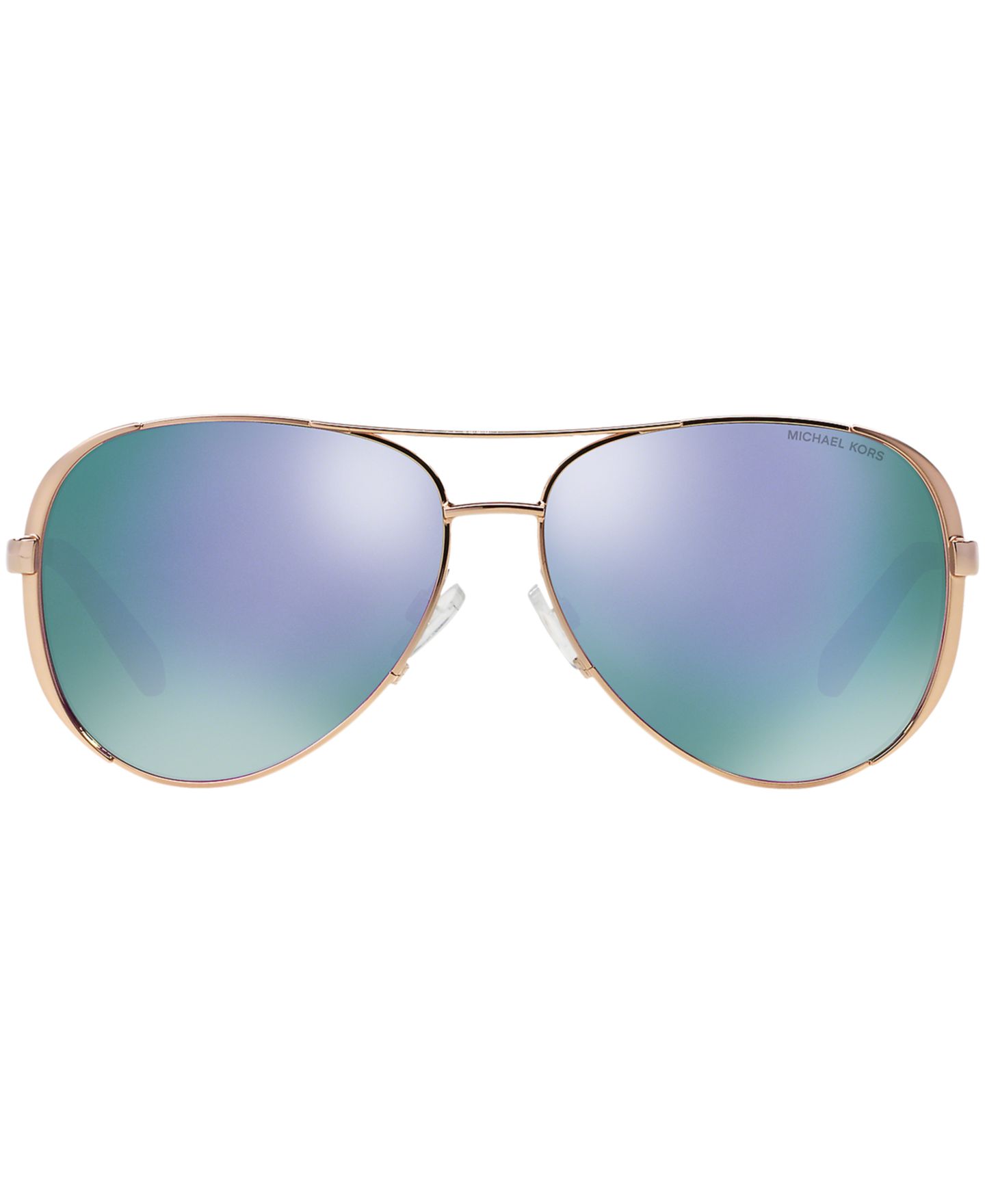 Женские солнцезащитные очки Michael Kors Sunglasses, MK5004, цвет: Золотой розовый / Фиолетовый — фото 2