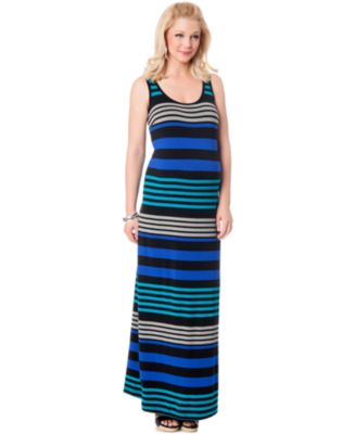 Motherhood Maternity Strapless Striped Dress - Macy's