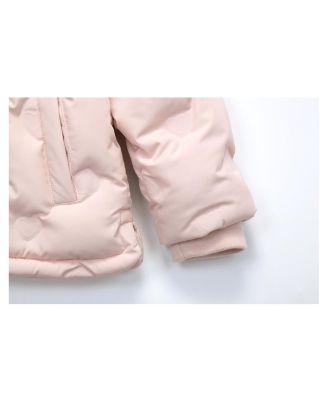 Baby Girls Fleece Lined Heart Puffer Jacket 6-24M