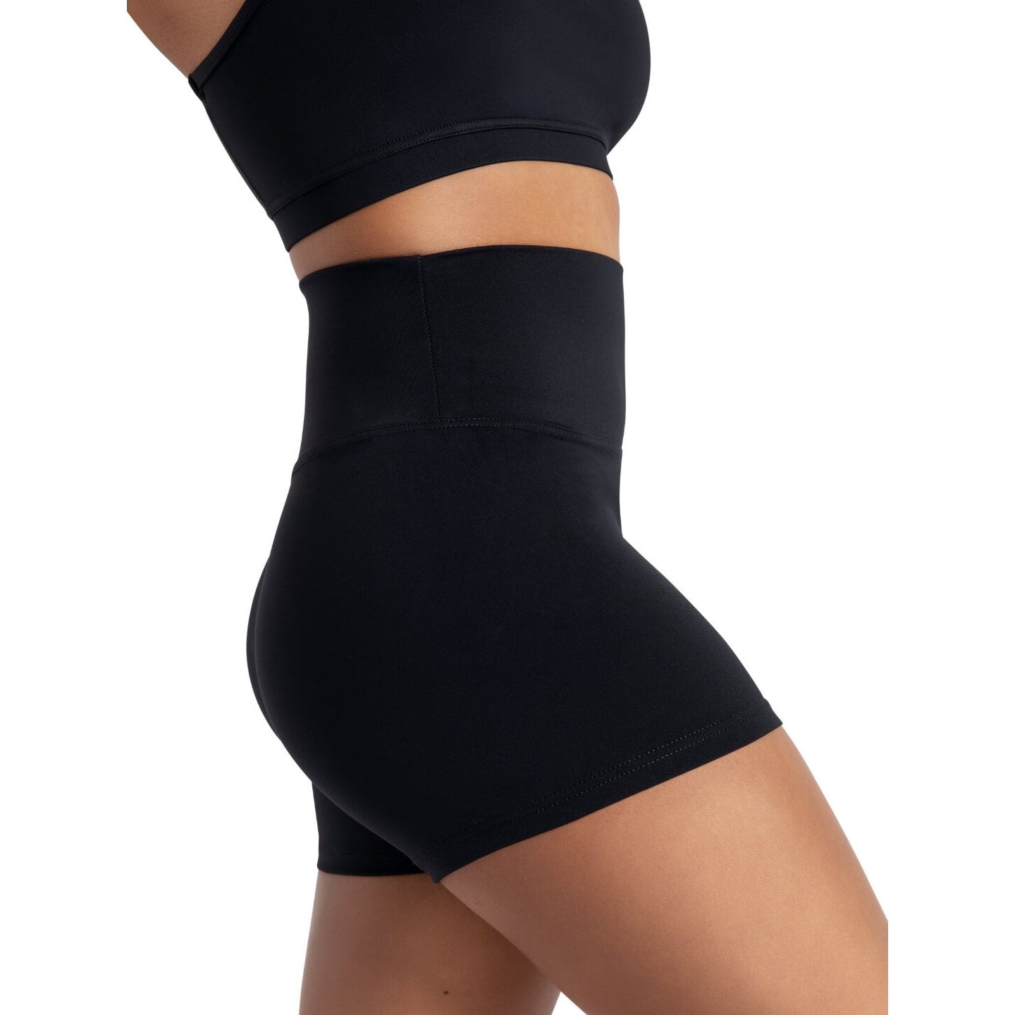 Женские шорты Capezio Plus Size High Waisted, цвет: Чёрный — фото 4