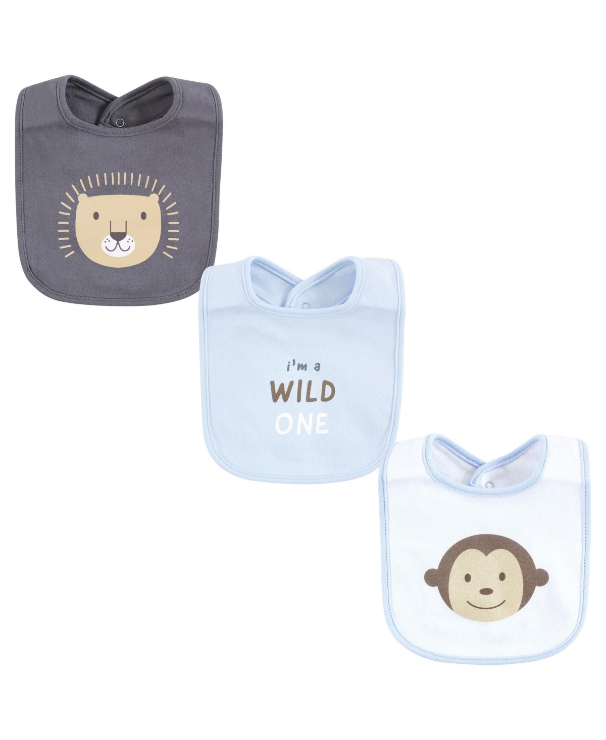 Hudson Baby Baby Boys Caps or Headbands, Bibs, Mittens and Socks 12pc Set, Months - Safari