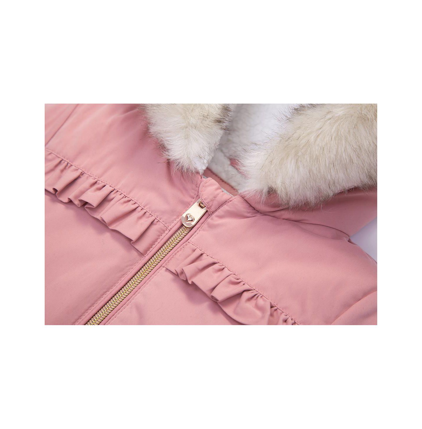 Куртка Rokka&Rolla Puffer Jacket with Sherpa Fleece Lining 2T-4T для девочек-малышей, цвет: Розовый — фото 9