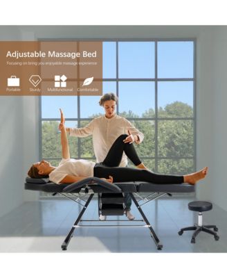3-in-1 Massage Bed with Storage Pocket
