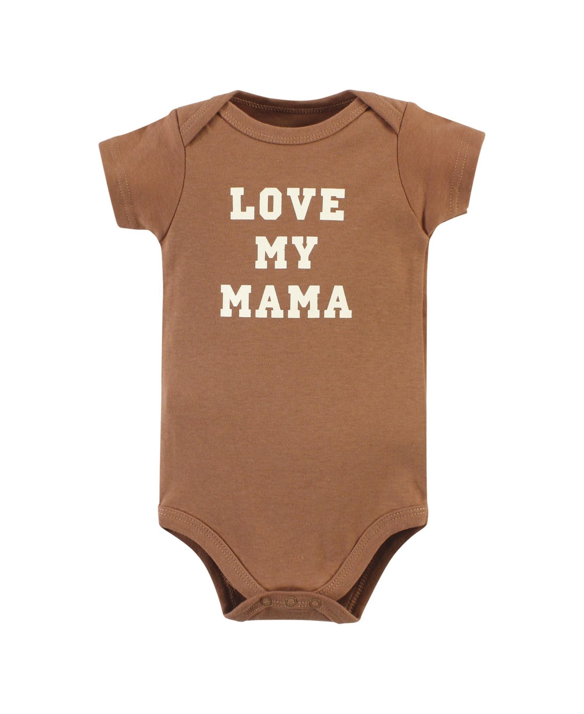 Hudson Baby Baby Boys Cotton Bodysuit and Pant Set, Brown Navy Mamas Short-Sleeve - Brown navy mamas boy short-sleeve