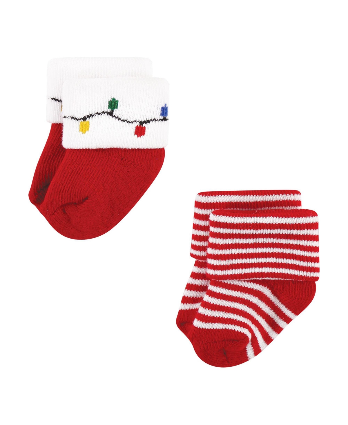 Hudson Baby Baby Boys Cotton Rich Newborn and Terry Socks, 12 Days Of Christmas Falala, Months - 12 days of christmas falala