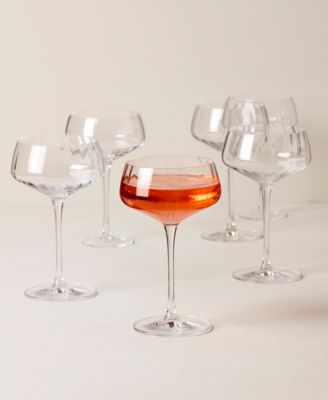 Tuscany Classics Angled Optic Coupes, Set Of 6