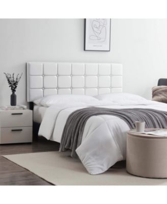 Clara Clark Button Tufted Upholstered Headboard - King