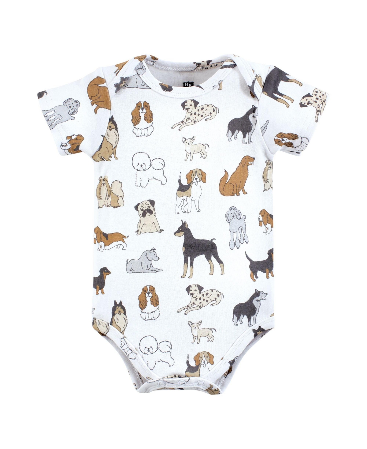 Hudson Baby Baby Boys Cotton Bodysuits,- Dogs