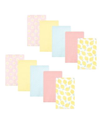 Girls 10Pk Flannel Burp Cloth (Cotton Poly