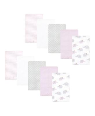 Girls 10Pk Flannel Burp Cloth (Cotton Poly)