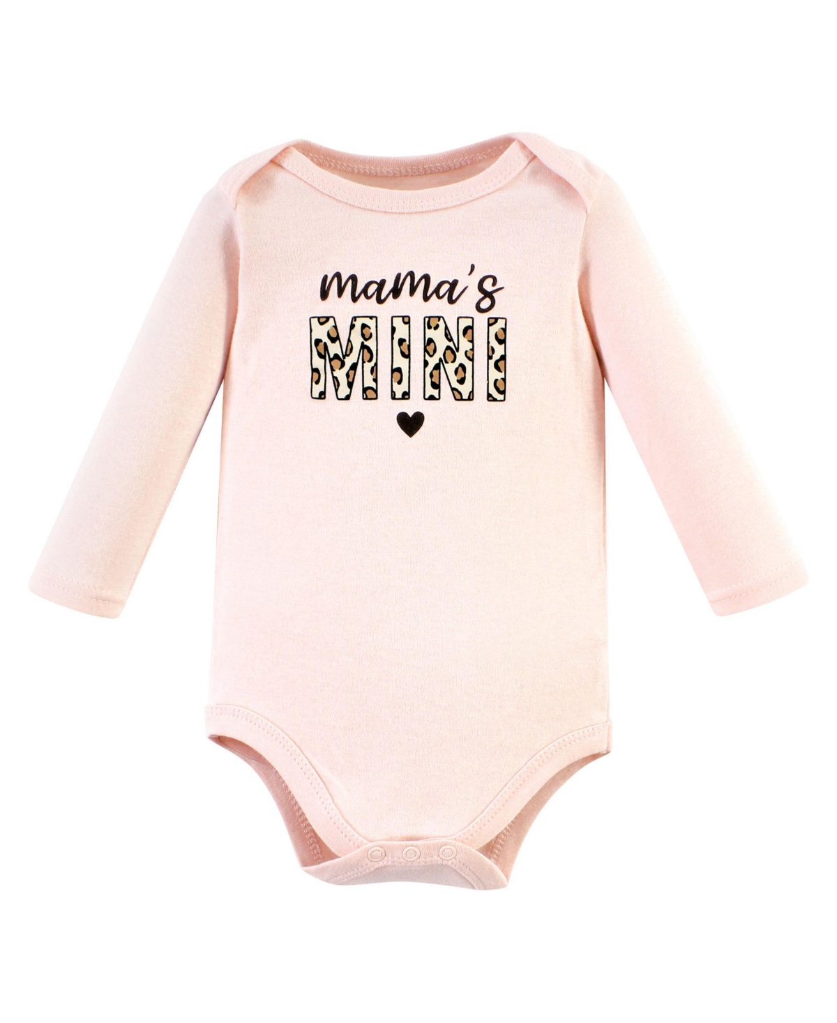Hudson Baby Baby Girls Cotton Bodysuit and Pant Set,- Leopard hearts long sleeve