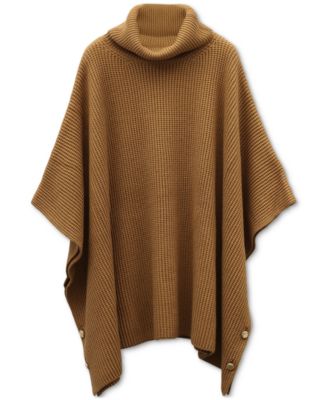 Michael Kors - Women's Thermal Turtleneck Poncho