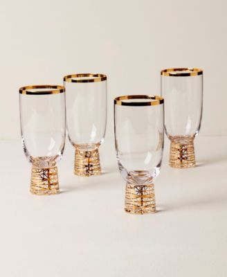 Tuscany Classics Gold Frost All-Purpose Glasses, Set Of 4