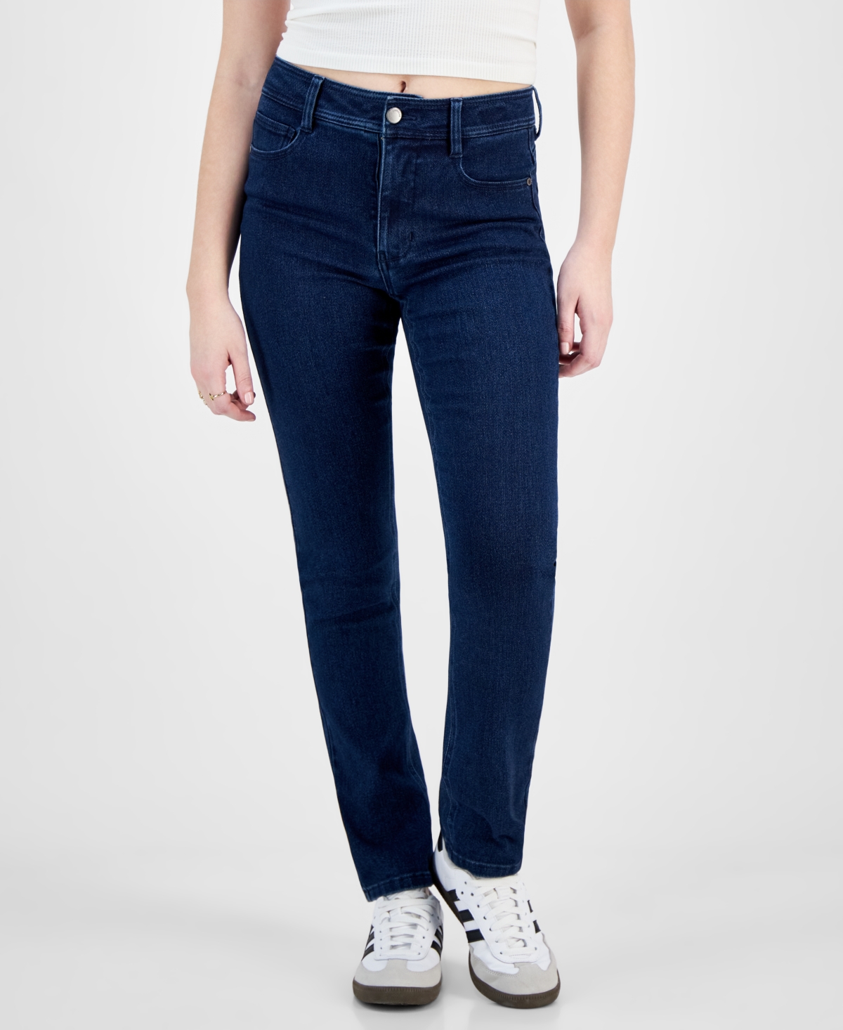 Dollhouse Juniors' High Rise Straight-Leg Jeans