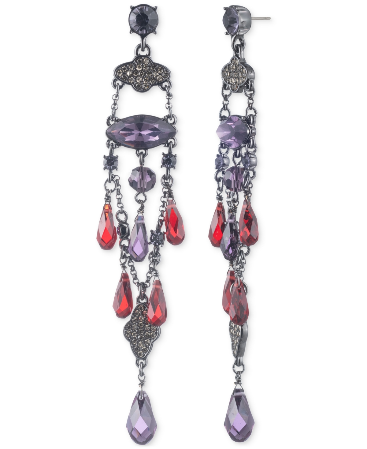 Hematite chandelier earrings store