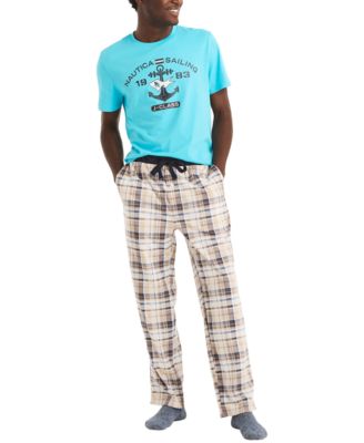 Men's Classic-Fit Plaid Fleece Pajama Pants