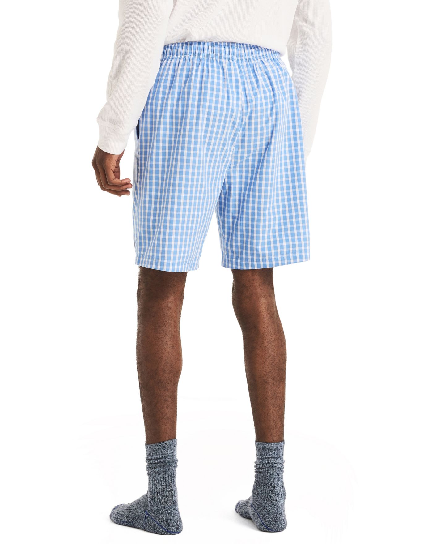 Пижамные шорты Poplin для мужчин — Nautica, цвет: Синий — фото 2