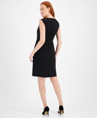 Twill Sheath Dress 