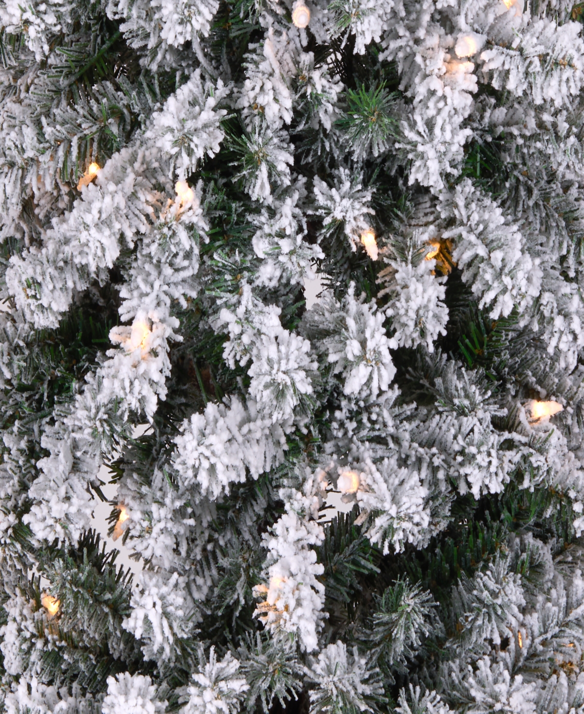 National Tree Company Flocked Grand Alpine Tree, 6.5 Feet. In Green