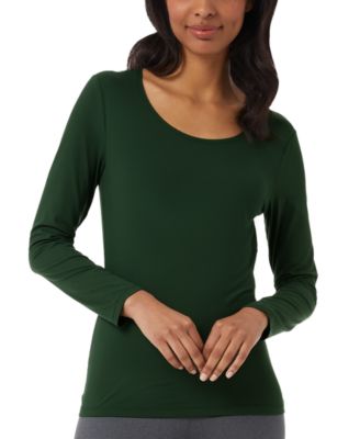Women's Long-Sleeve Scoop-Neck Top 