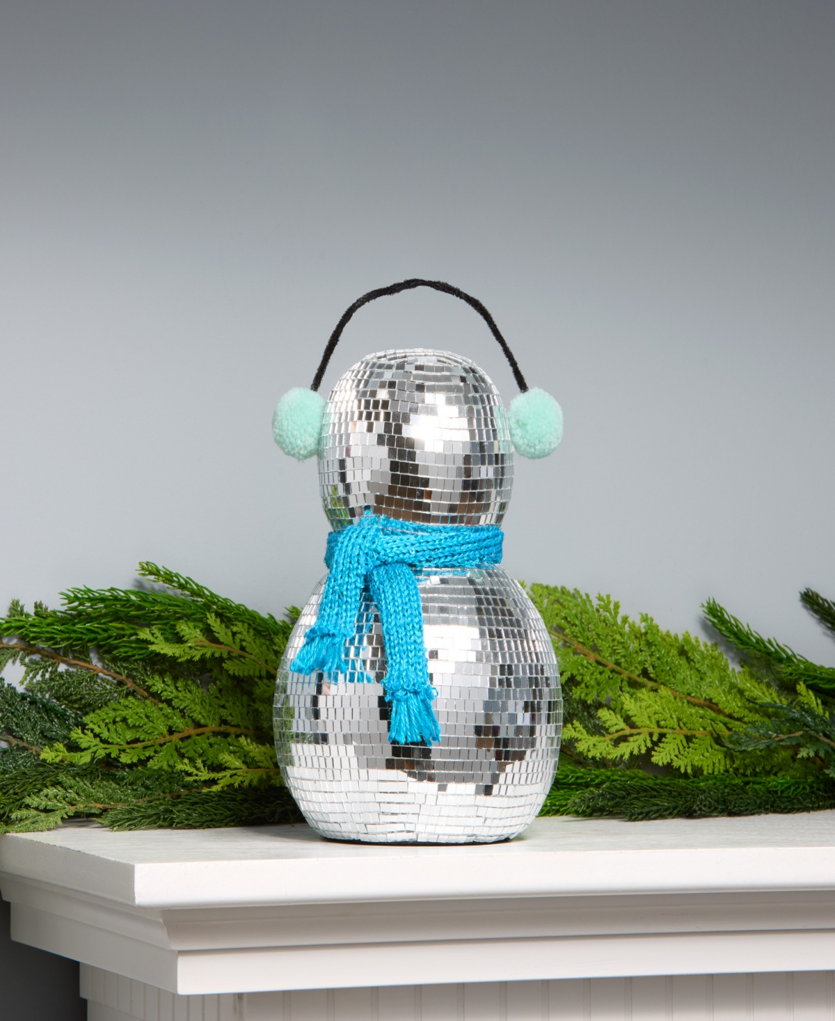 National Tree Company Disco Snowman with Blue Scarf, Inches