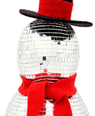 National Tree Company Disco Snowman with Red Scarf, 12 Inches