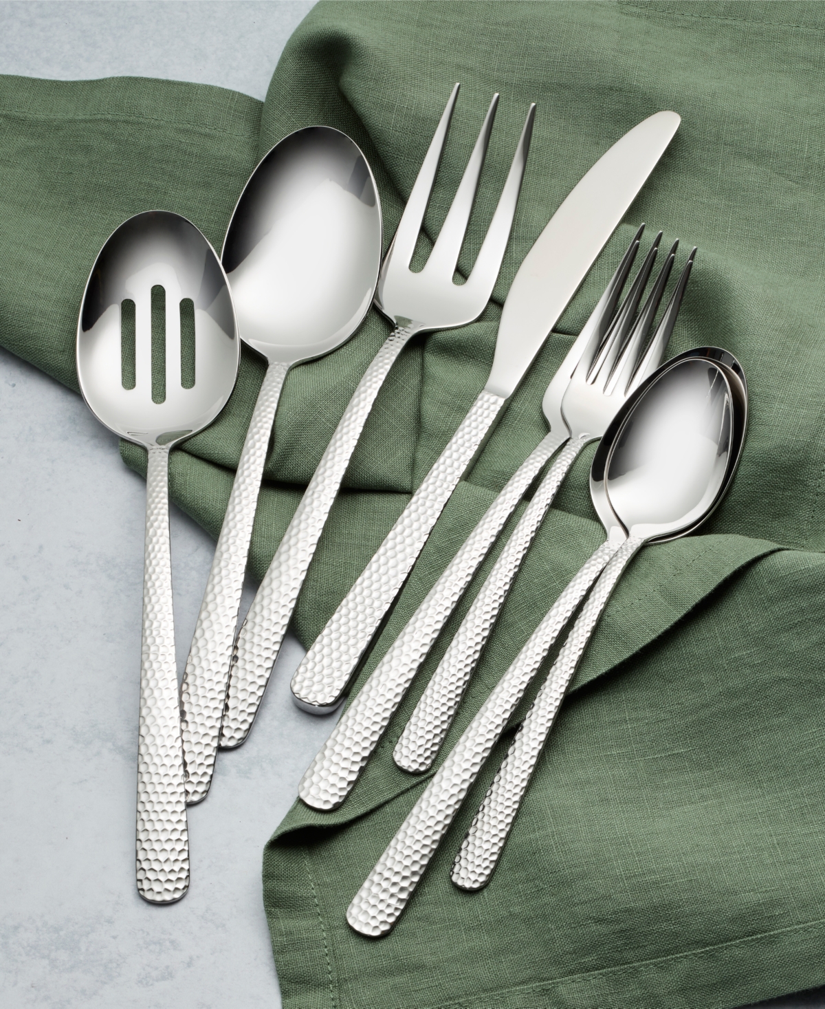 Cambridge Silversmiths Stainless Steel Sander Mirror 51-piece Flatware Set, Service For 8 In Metallic And Stainless