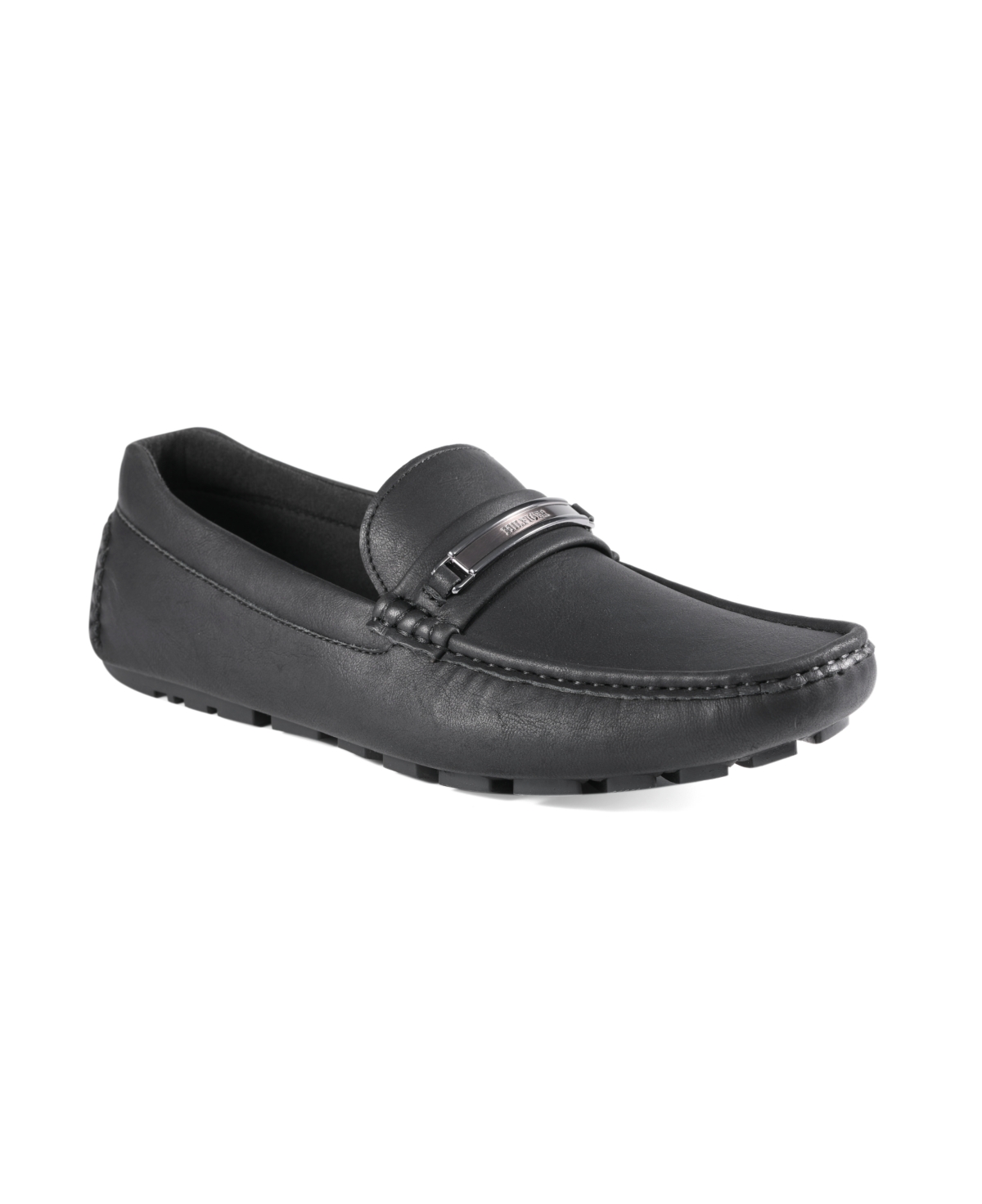 Tommy Hilfiger Men's Aires Slip Ons Driving Loafers In Black