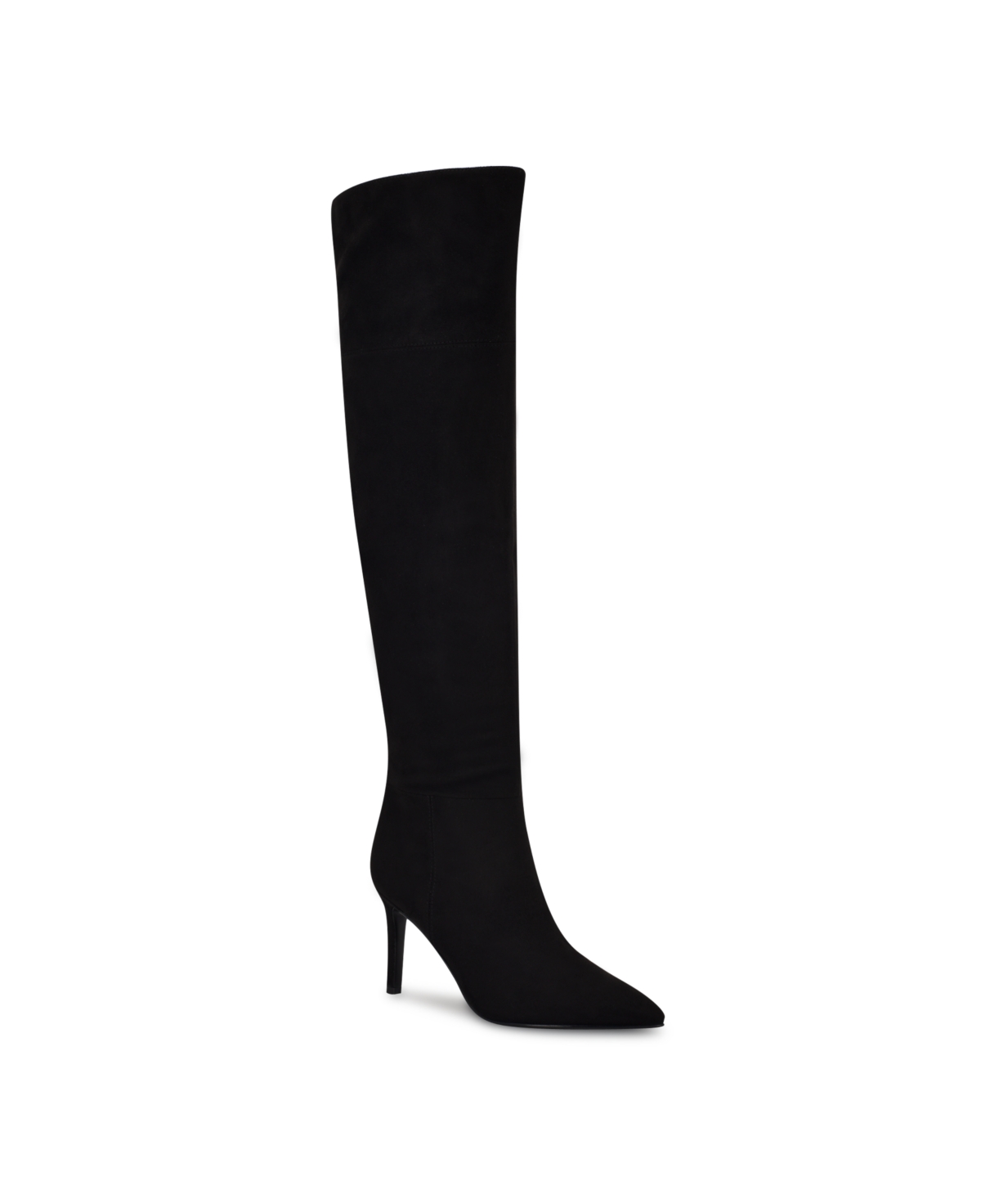 Shop Nine West Women's Fredy Pointy Toe Over The Knee Boots In Black