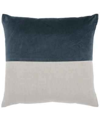 Velvet Linen Decorative Pillow Cover, 20" x 20"