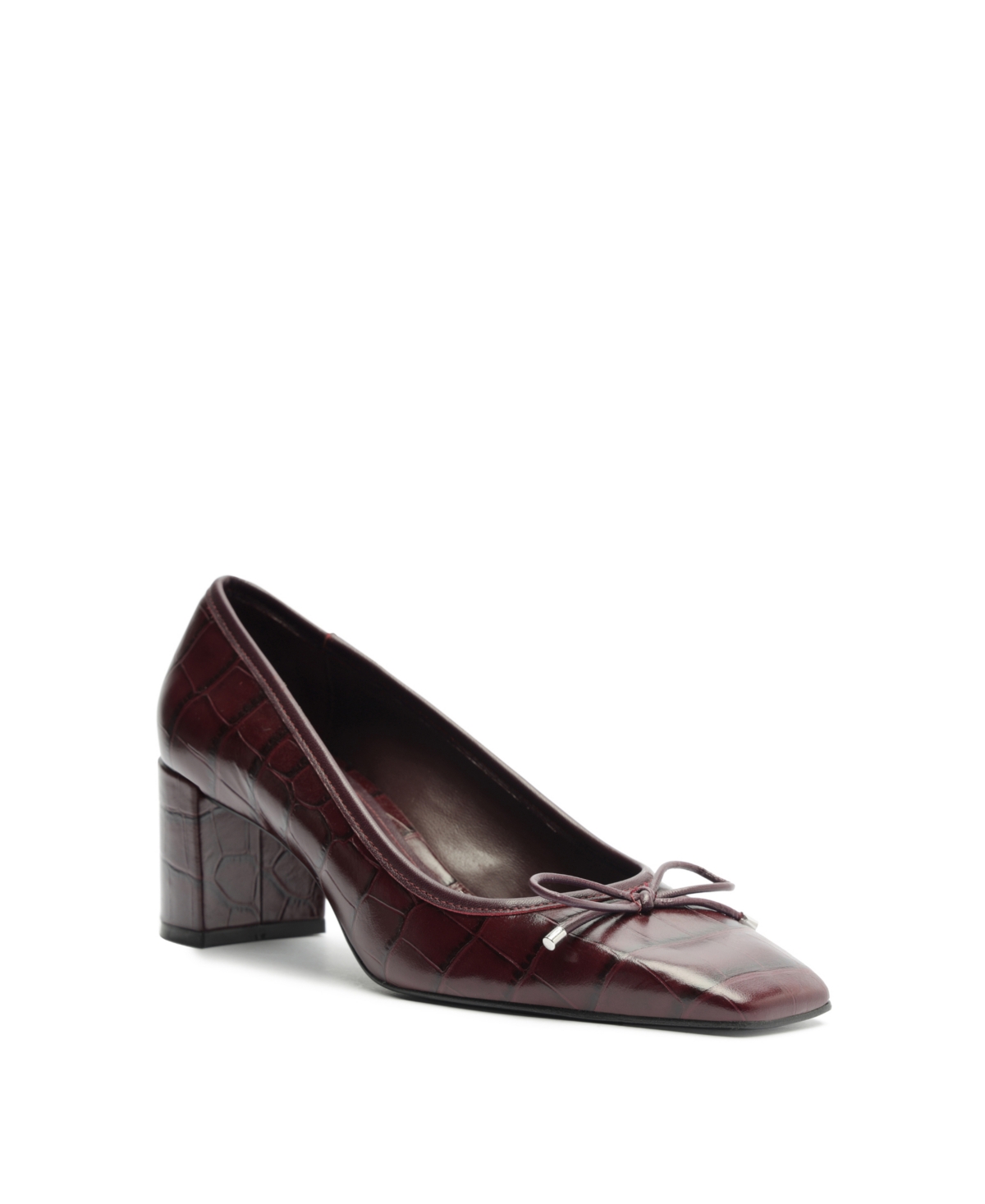 SCHUTZ WOMEN'S ARISSA SQUARE TOE MID BLOCK PUMPS 