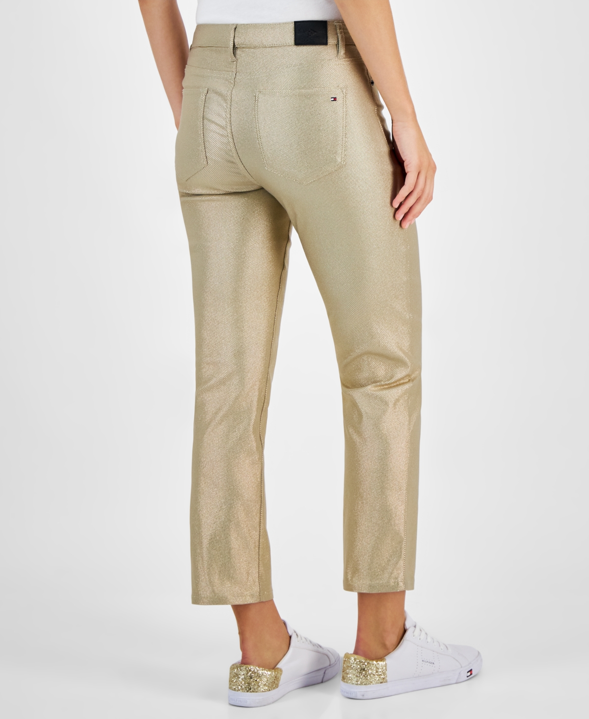 Tommy Hilfiger Women's Tribeca Foil Straight-Leg Jeans
