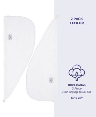 2-Pack Hair Drying Towels, 26" x 13"