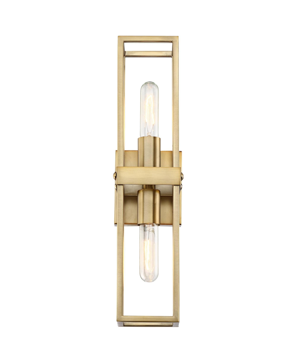 Fabrian Modern Wall Sconce Lighting Warm Brass Hardwired 18 3/4