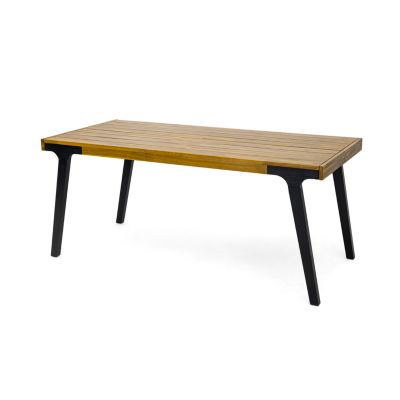 Streamdale Modern Acacia Dining Table, Seats 5