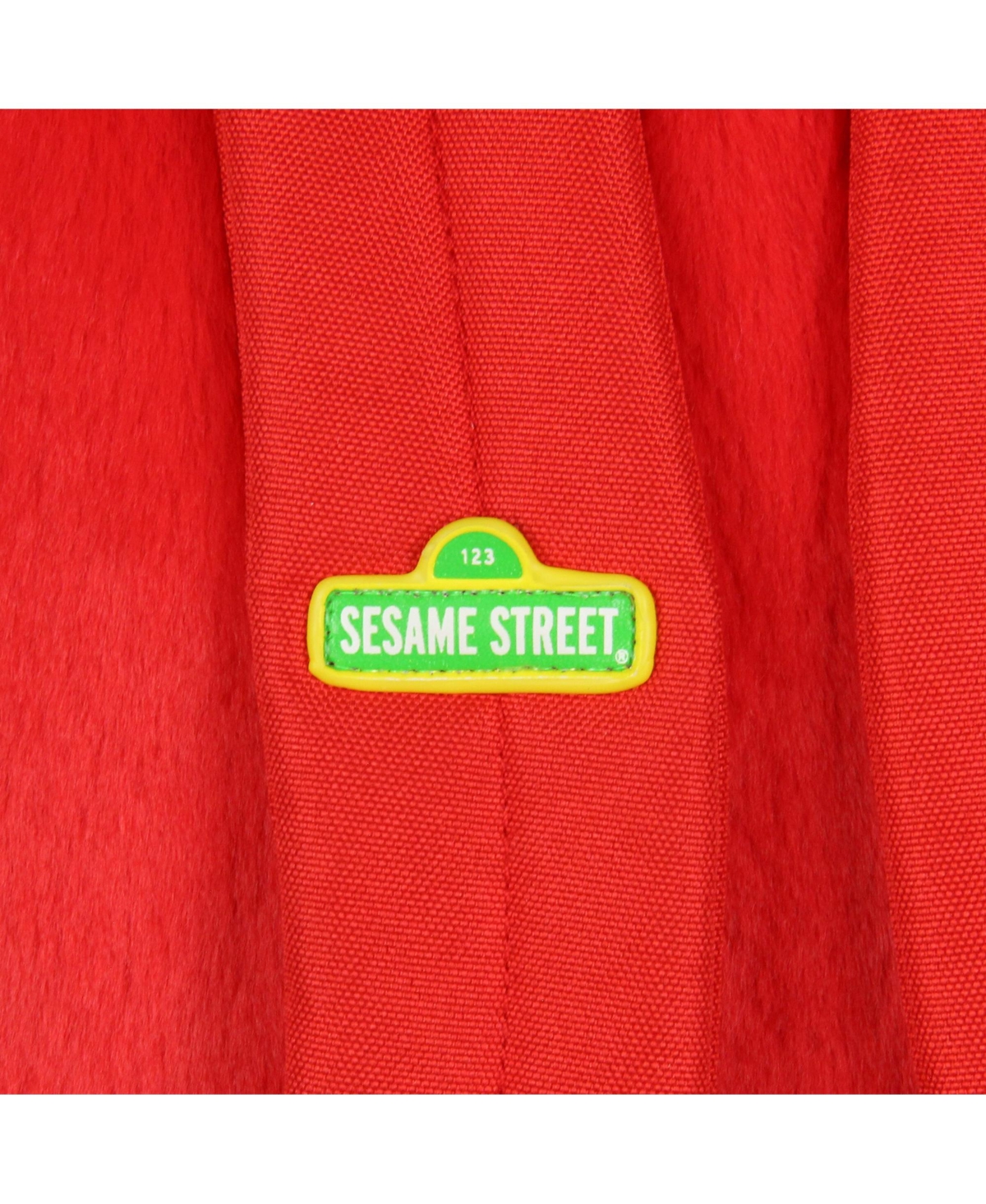 Sesame Street Plush Furry Elmo Smile Face 12 Inch Backpack For Daily Use