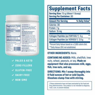 Joint Health Advanced Formula, Type 1 & 3 Peptides with Fortigel & Verisol, Grass-Fed Unflavored Collagen for Women & Men, 30 Servings