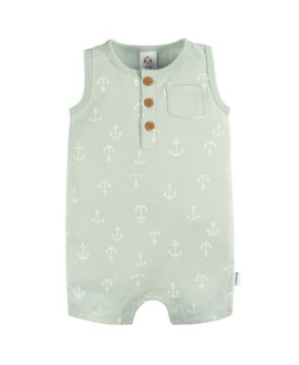 Baby Girls Short Leg and Long Leg Romper Set, 2 Pack