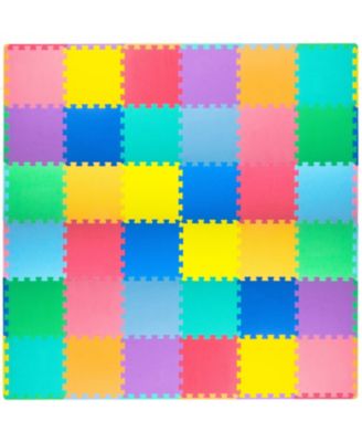 ProSource Kids Floor Play Mat 3/8-in, 36 Sq Ft - 36 Tiles