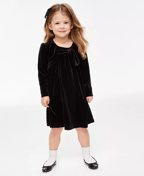 toddler girls mommy & me velvet dress, created for macy's