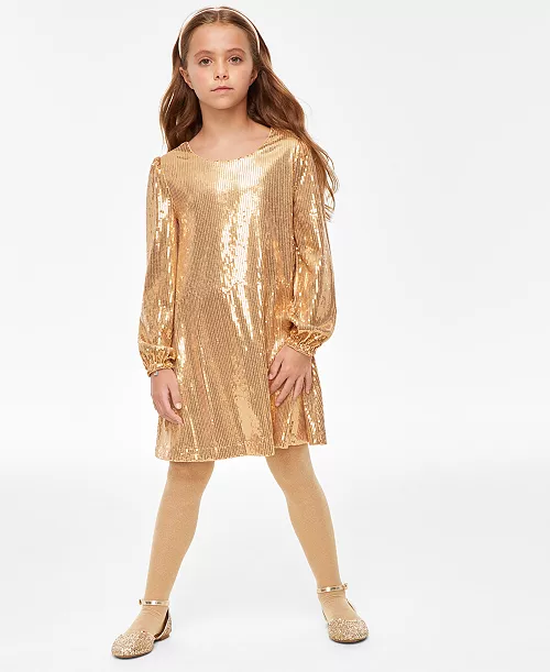 big girls mommy & me sequin dress, created for macy's