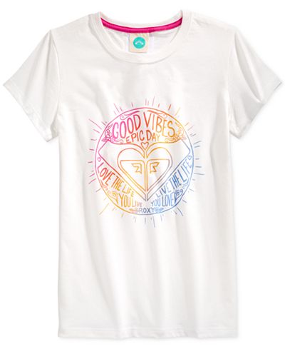 Roxy Good Vibes Tee, Big Girls (7-16)